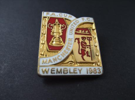 Manchester United Football Club 1983 FA Cup Final  Brighton & Hove Albion at Wembley Stadium.